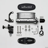 Wilwood HV Tandem M/C Kit w L/H Bracket & Prop Valve - 1in Bore Wilwood Brake Master Cylinder  AXOPROS