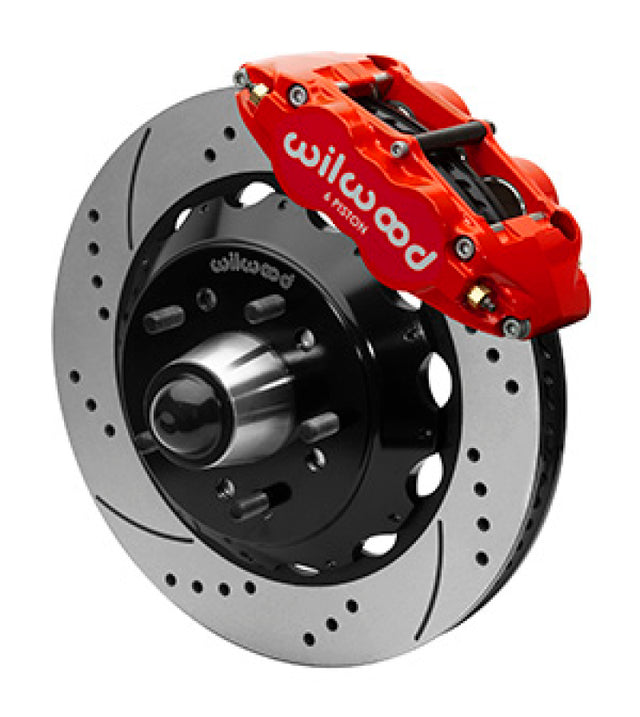 Wilwood Narrow Superlight 6R Front Truck Kit 14.00in Red 88-98 GMC Truck C1500/C2500 Wilwood Big Brake Kits  AXOPROS