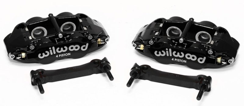Wilwood Narrow Superlite 4R Rear Caliper & Bracket Kit - Black 97-13 C5/C6 Corvette w/ OEM Rotors Wilwood Big Brake Kits  AXOPROS