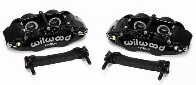Wilwood Narrow Superlite 4R Rear Caliper & Bracket Kit - Black 97-13 C5/C6 Corvette w/ OEM Rotors Wilwood Big Brake Kits  AXOPROS