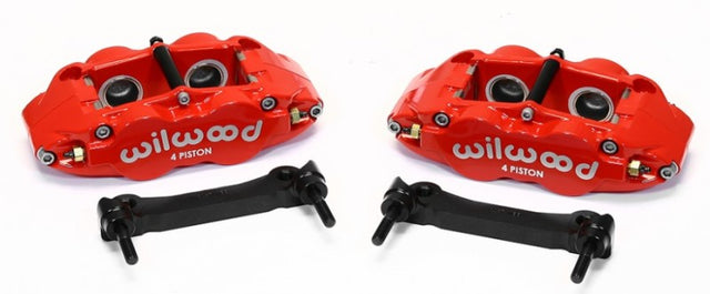 Wilwood Narrow Superlite 4R Rear Caliper & Bracket Kit - Red 97-13 C5/C6 Corvette w/ OEM Rotors Wilwood Big Brake Kits  AXOPROS