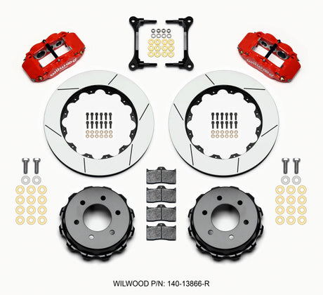 Wilwood Narrow Superlite 4R RearTruck Kit 14.25in Red 2012-Up Ford F150 (6 lug) Wilwood Big Brake Kits  AXOPROS