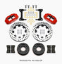 Wilwood Narrow Superlite 6R Front Kit 12.19in Drilled Red 63-87 C10 w/ Wilwood Pro Spindles Wilwood Big Brake Kits  AXOPROS