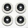 Wilwood Rotor Kit Front/Rear-Drilled 65-82 Corvette C2/C3 (1Pc Rotors) Wilwood Brake Rotors - 2 Piece  AXOPROS