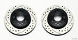 Wilwood Rotor Kit Rear-Drilled 65-82 Corvette C2/C3 (1Pc Rotors) Wilwood Brake Rotors - 2 Piece  AXOPROS