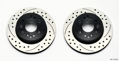 Wilwood Rotor Kit Rear-Drilled 65-82 Corvette C2/C3 (1Pc Rotors) Wilwood Brake Rotors - 2 Piece  AXOPROS