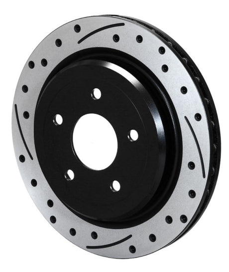 Wilwood Rotor-Rear-SRP-C5/C6 Vette-LH-BLK 12.00 x 1.03 - 5 x 4.75in Wilwood Brake Rotors - 2 Piece  AXOPROS
