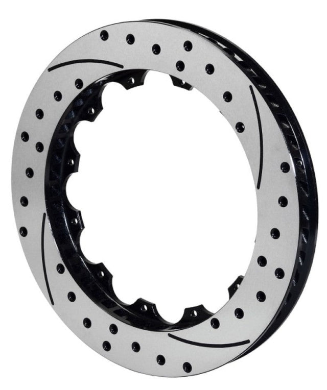 Wilwood Rotor-SV-SRP 72 Iron-LH-BLK-Drill 14.00 x 1.25 - 12 on 8.75in Wilwood Brake Rotors - 2 Piece  AXOPROS