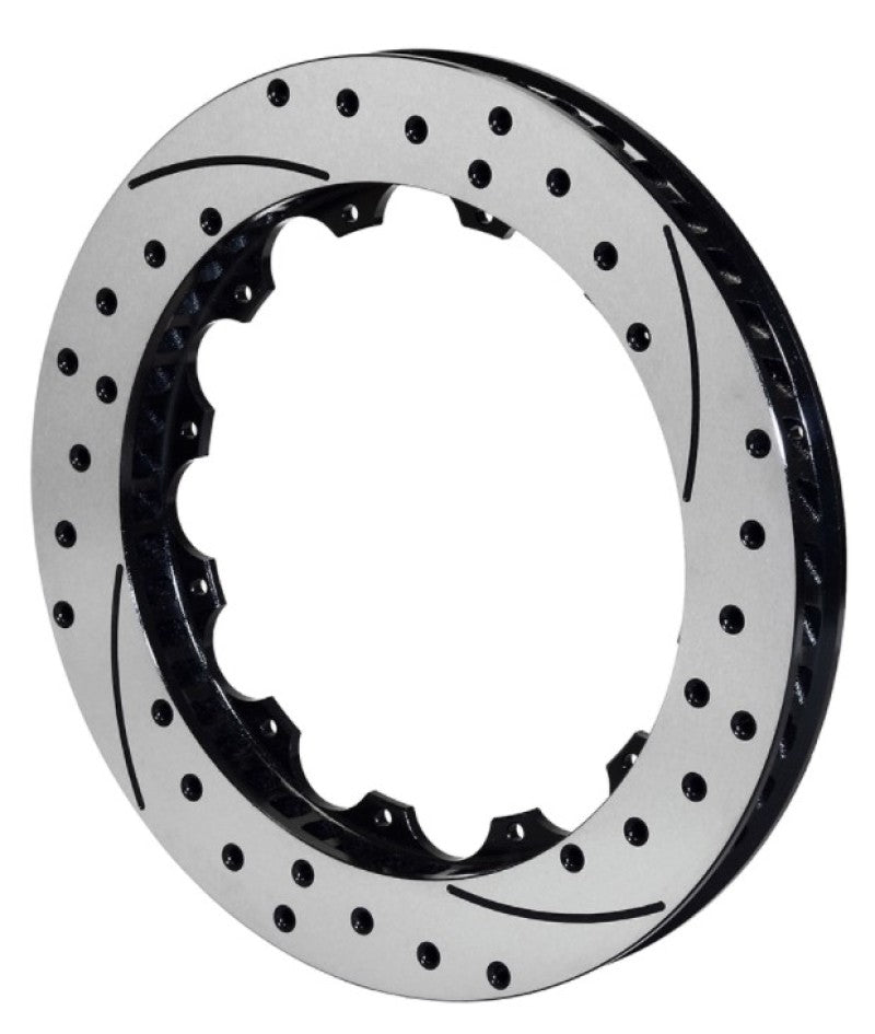 Wilwood Rotor-SV-SRP 72 Iron-RH-BLK-Drill 14.00 x 1.25 - 12 on 8.75in Wilwood Brake Rotors - 2 Piece  AXOPROS