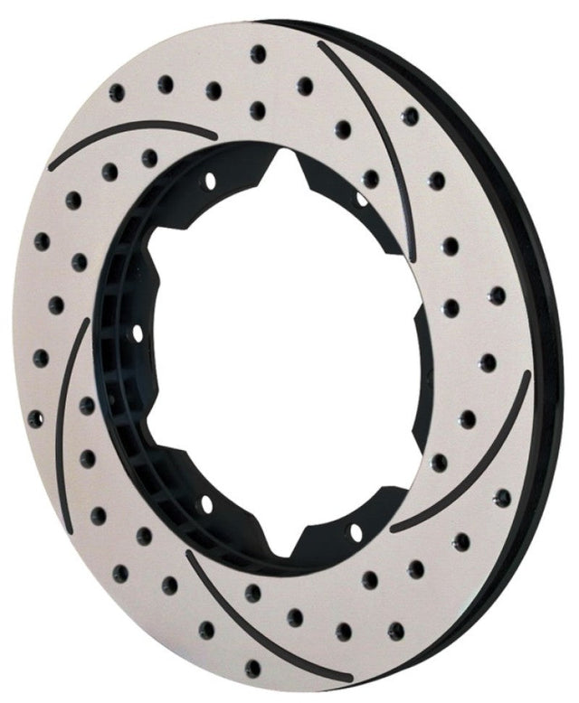Wilwood Rotor-UL30 Iron RH-SRP BLK Drl 11.00 x .810 - 6 on 6.25in Wilwood Brake Rotors - 2 Piece  AXOPROS