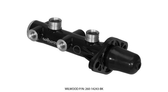 Wilwood Tandem Remote Master Cylinder - 1in Bore Black Wilwood Brake Master Cylinder  AXOPROS
