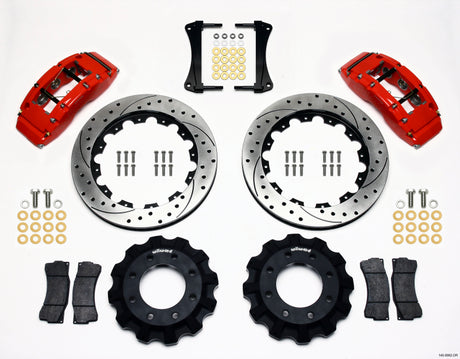Wilwood TC6R Front Kit 16.00in Drilled Red 1999-2014 GM Truck/SUV 1500 Wilwood Big Brake Kits  AXOPROS