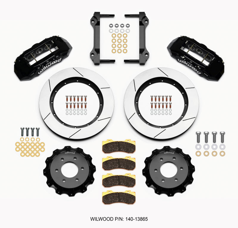 Wilwood TX6R Front Kit 15.50in Black 2010-Up Ford F150 (6 lug) Wilwood Big Brake Kits  AXOPROS