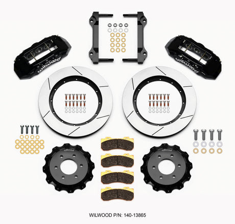 Wilwood TX6R Front Kit 15.50in Black 2010-Up Ford F150 (6 lug) Wilwood Big Brake Kits  AXOPROS