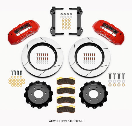 Wilwood TX6R Front Kit 15.50in Red 2010-Up Ford F150 (6 lug) Wilwood Big Brake Kits  AXOPROS