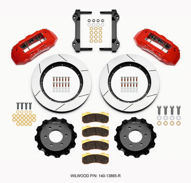 Wilwood TX6R Front Kit 15.50in Red 2010-Up Ford F150 (6 lug) Wilwood Big Brake Kits  AXOPROS