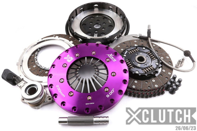XClutch 13-18 Ford Focus ST 2.0L 9in Twin Sprung Organic Clutch Kit XCLUTCH Clutch Kits - Multi  AXOPROS