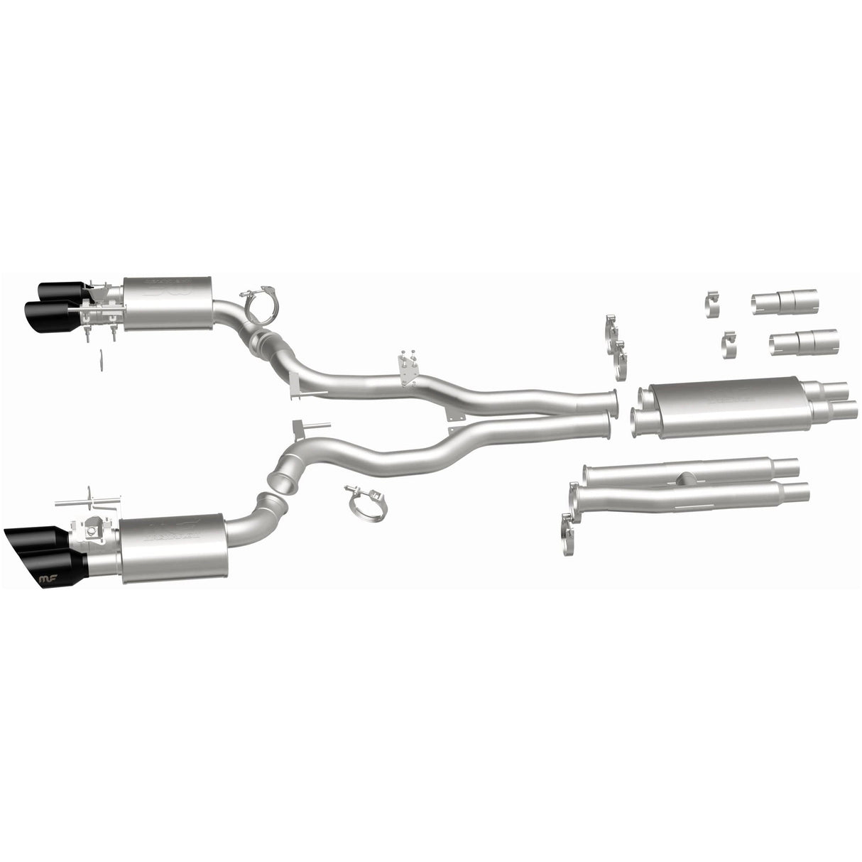 XMOD Series Black Chrome Cat-Back System MagnaFlow Exhaust Products Exhaust System Kit  AXOPROS