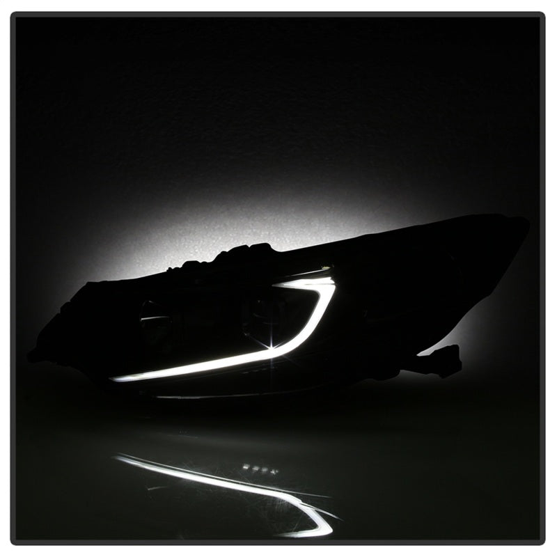 xTune 09-14 Acura TSX Projector Headlights - Light Bar DRL - Black (PRO-JH-ATSX09-LB-BK) SPYDER Headlights  AXOPROS