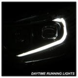 xTune 09-14 Acura TSX Projector Headlights - Light Bar DRL - Black (PRO-JH-ATSX09-LB-BK) SPYDER Headlights  AXOPROS