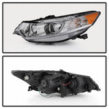 xTune 09-14 Acura TSX Projector Headlights - Light Bar DRL - Chrome (PRO-JH-ATSX09-LB-C) SPYDER Headlights  AXOPROS