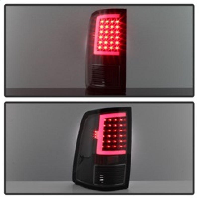 xTune 09-18 Dodge Ram 1500 LED Tail Lights - Black Smoke (ALT-ON-DR09-LBLED-BSM) SPYDER Tail Lights  AXOPROS