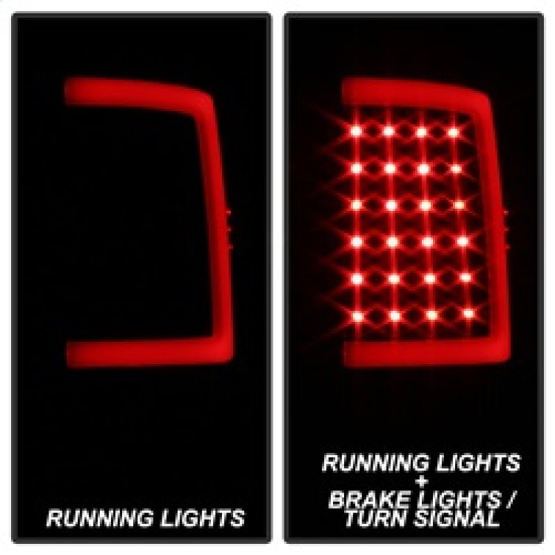 xTune 13-18 Dodge Ram 1500 (LED Model Only) LED Tail Lights - Blk Smk (ALT-ON-DRAM13V2-LBLED-BSM) SPYDER Tail Lights  AXOPROS