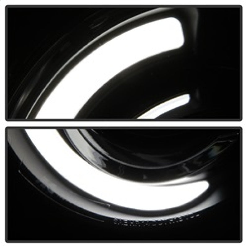 xTune 15-17 Jeep Renegade Light Bar DRL Projector Headlights -Black (PRO-JH-JREN-LBDRL-BK) SPYDER Headlights  AXOPROS