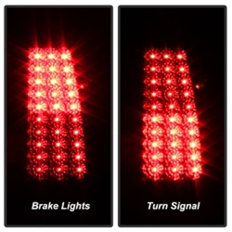 Xtune Chevy Silverado 1500/2500/3500 03-06 LED Tail Lights Red Clear ALT-ON-CS03-LED-RC SPYDER Tail Lights  AXOPROS