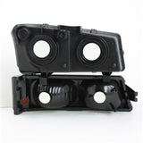 Xtune Chevy Silverado 2500HD 03-06 Crystal Headlights w/ Amber Lights Smoke HD-JH-CSIL03-AM-SM-SET SPYDER Headlights  AXOPROS