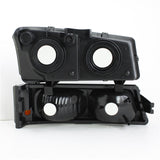 Xtune Chevy Silverado 2500HD 03-06 Crystal Headlights w/ Amber Lights Smoke HD-JH-CSIL03-AM-SM-SET SPYDER Headlights  AXOPROS