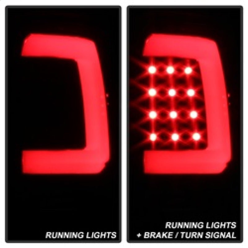 xTune Dodge Ram 1500 94-01 Tail Lights - Light Bar LED - Black ALT-ON-DRAM94V3-LBLED-BSM SPYDER Tail Lights  AXOPROS