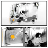 Xtune Ford F250/350/450 Superduty 99-04 Crystal Headlights w/ Bumper Lights HD-JH-FF25099-AM-C SPYDER Headlights  AXOPROS