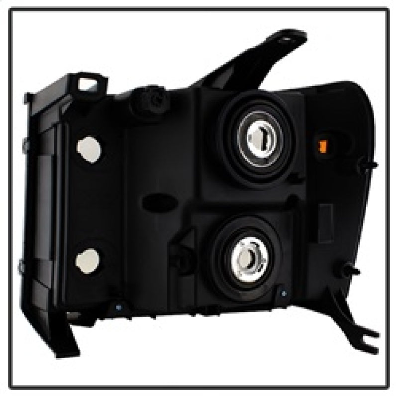 Xtune GMC Sierra 07-13 Crystal Headlights Black HD-JH-GSIE07-AM-BK SPYDER Headlights  AXOPROS