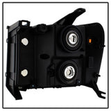 Xtune GMC Sierra 07-13 Crystal Headlights Black HD-JH-GSIE07-AM-BK SPYDER Headlights  AXOPROS