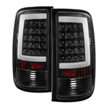 Xtune GMC Sierra 07-13 LED Tail Lights Black ALT-ON-GS07-G2-LED-BK SPYDER Tail Lights  AXOPROS
