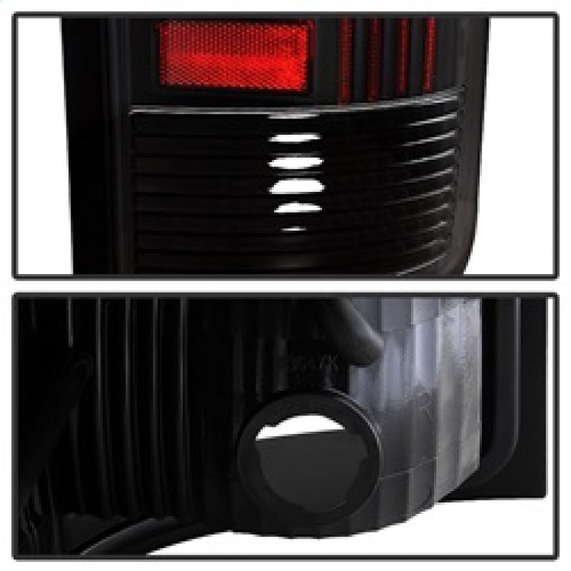 Xtune GMC Sierra 07-13 LED Tail Lights Black ALT-ON-GS07-G2-LED-BK SPYDER Tail Lights  AXOPROS
