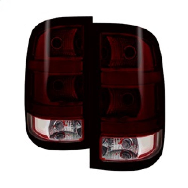 Xtune GMC Sierra 2007-2013 OEM Style Tail Light Red Smoked ALT-JH-GS07-OE-RSM SPYDER Tail Lights  AXOPROS