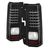 Xtune Hummer H3 06-09 ( Non H3T ) LED Tail Lights Black ALT-ON-HH306-LED-BK SPYDER Tail Lights  AXOPROS