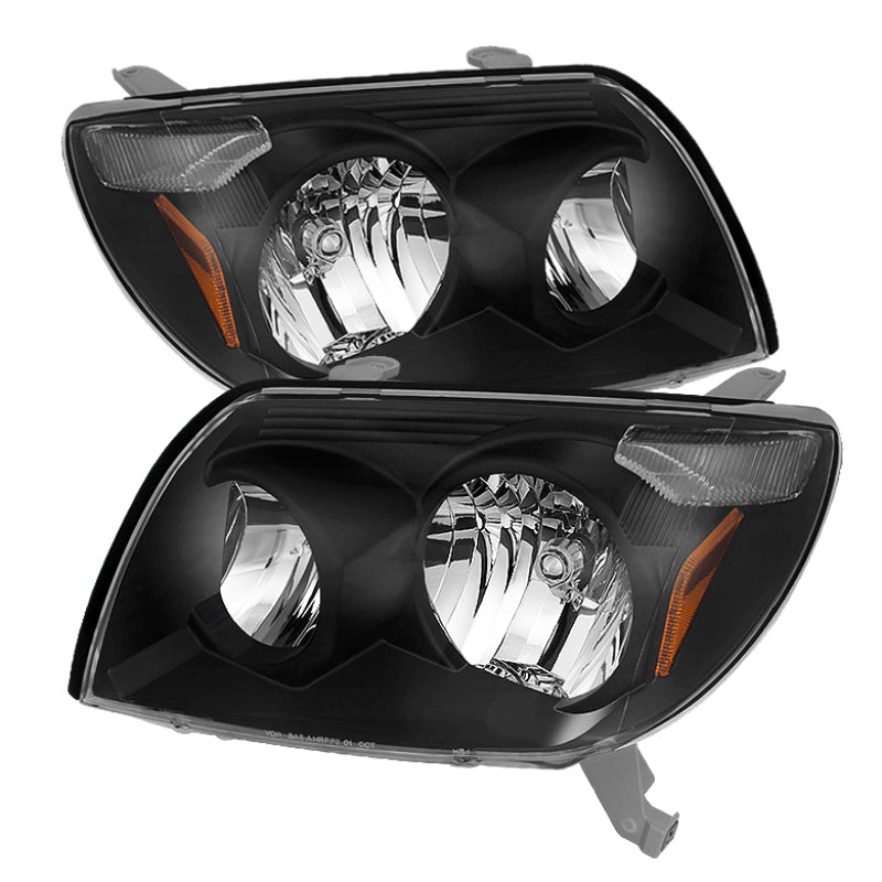 Xtune Toyota 4Runner 03-05 Crystal Headlights Black HD-JH-T4R03-AM-BK SPYDER Headlights  AXOPROS