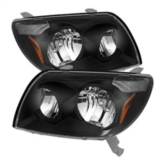 Xtune Toyota 4Runner 03-05 Crystal Headlights Black HD-JH-T4R03-AM-BK SPYDER Headlights  AXOPROS