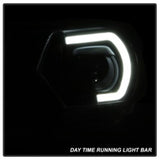 xTune Toyota Tacoma 12-15 Headlights - Light Bar DRL - Black PRO-JH-TTA12-LBDRL-BK SPYDER Headlights  AXOPROS
