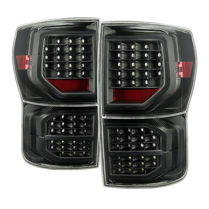 xTune Toyota Tundra 07-13 LED Tail Lights Black ALT-JH-TTU07-LED-G2-BK SPYDER Tail Lights  AXOPROS
