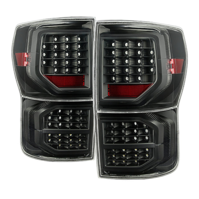 xTune Toyota Tundra 07-13 LED Tail Lights Black ALT-JH-TTU07-LED-G2-BK SPYDER Tail Lights  AXOPROS