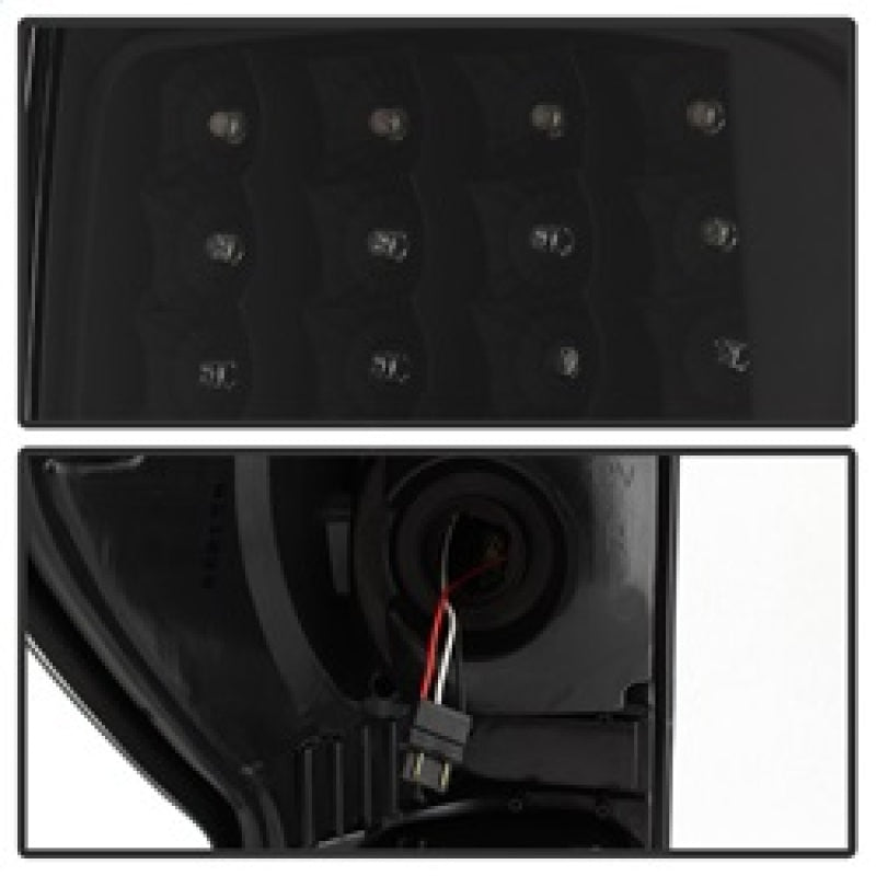 Xtune Toyota Tundra 07-13 LED Tail Lights Black ALT-ON-TTU07-LED-BK SPYDER Tail Lights  AXOPROS