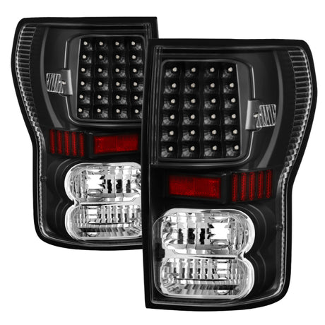 Xtune Toyota Tundra 07-13 LED Tail Lights Black ALT-ON-TTU07-LED-BK SPYDER Tail Lights  AXOPROS