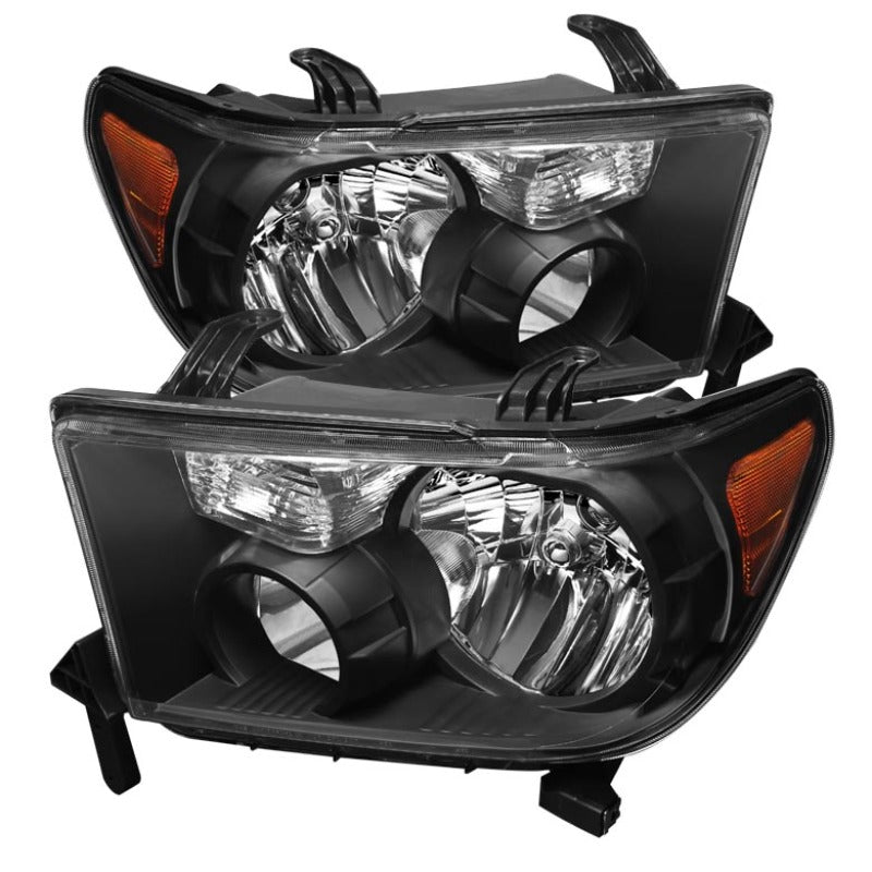 Xtune Toyota Tundra 07-13 / Toyota Sequoia 08-13 OEM Style Headlights Black HD-JH-TTU07-AM-BK SPYDER Headlights  AXOPROS