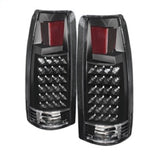 Xtune Yukon Denali 99-00 LED Tail Lights Black ALT-JH-CCK88-LED-BK SPYDER Tail Lights  AXOPROS