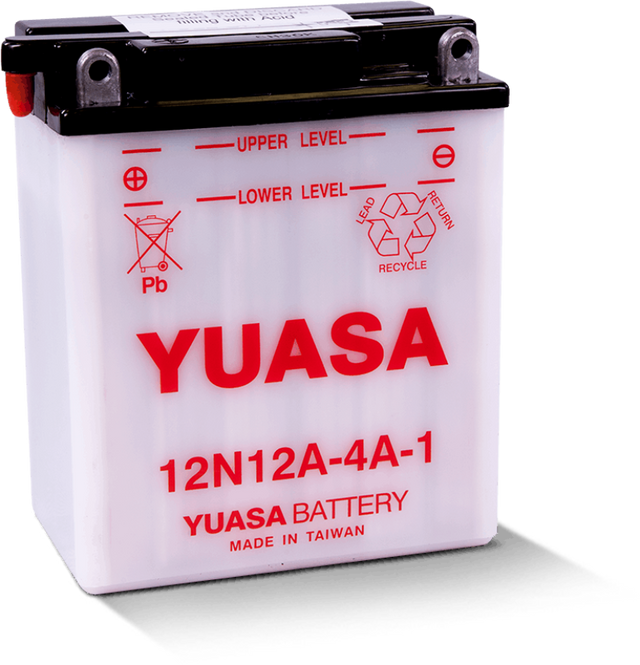 Yuasa 12N12A-4A-1 Conventional 12-Volt Battery Yuasa Battery Batteries  AXOPROS