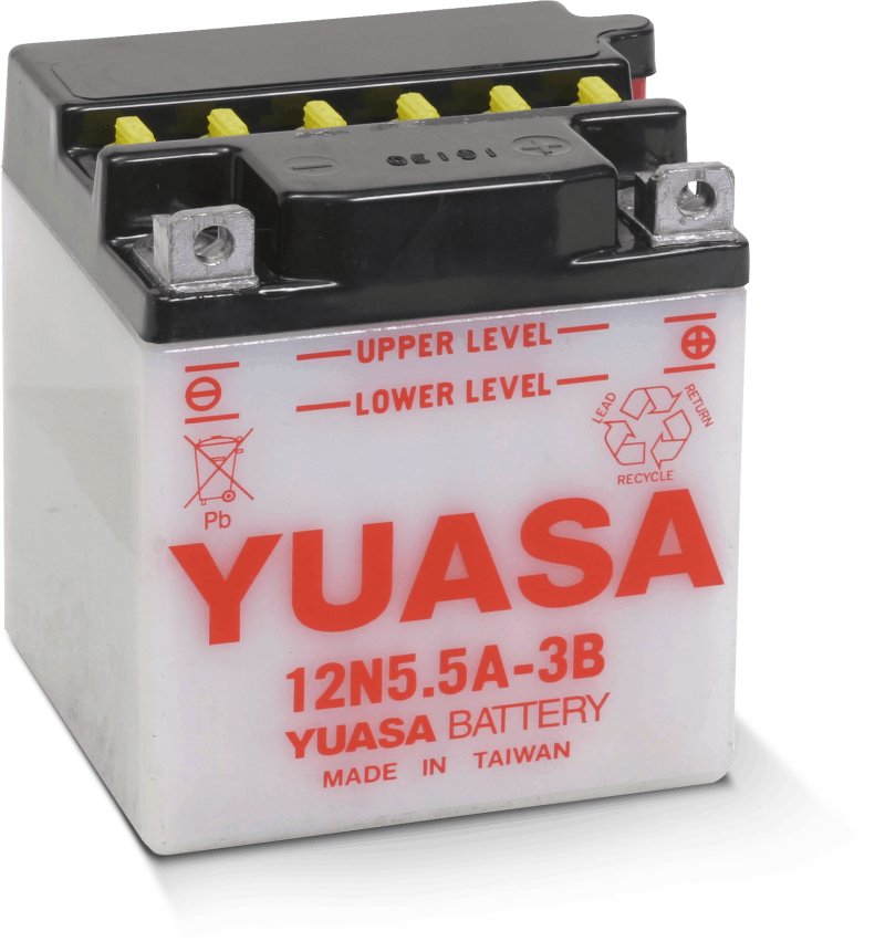 Yuasa 12N5.5A-3B Conventional 12-Volt Battery Yuasa Battery Batteries  AXOPROS